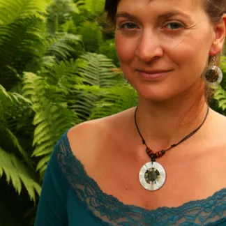 Náušnice a náhrdelník z mušloviny | PachaMama.cz