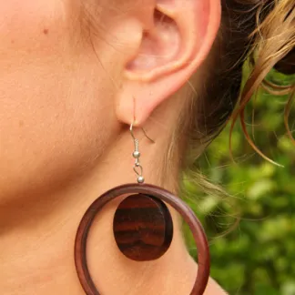 Dřevěné náušnice | PachaMama.cz