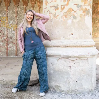 Kalhoty Zina Blue | PachaMama.cz