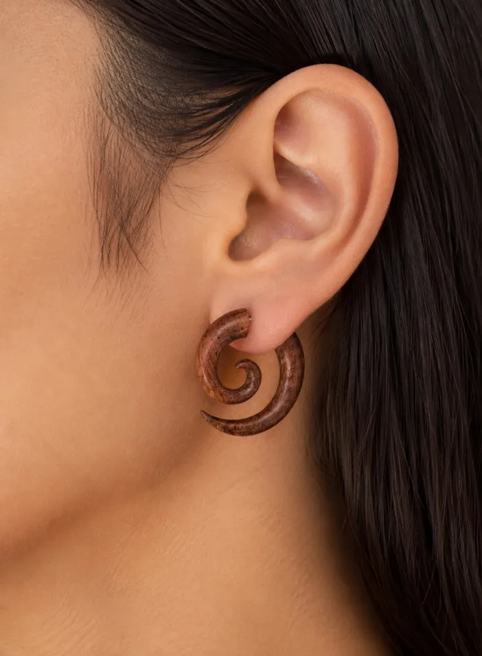Dřevěn&eacute; n&aacute;u&scaron;nice Spiral Wood | PachaMama.cz