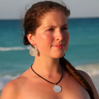 Náušnice a náhrdelník z perleti  | PachaMama.cz