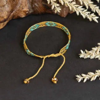 Luxusní náramek z japonských korálků miyuki  | PachaMama.cz