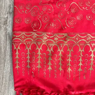 Sarong červený se spirálkami | PachaMama.cz