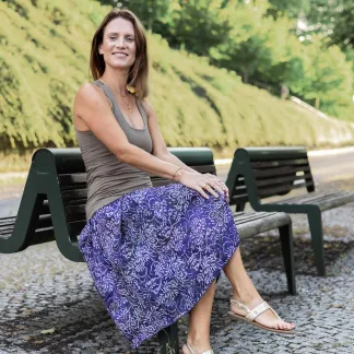 Sukně midi Plum Caroll Queen | PachaMama.cz