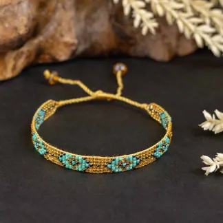 Luxusní náramek z japonských korálků miyuki  | PachaMama.cz