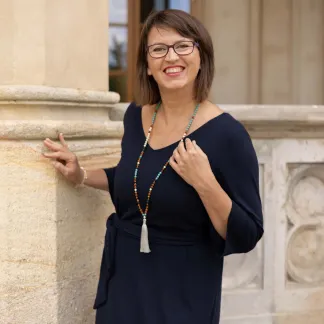 Náhrdelník Japa Mala tyrkysový s rudrakshou | PachaMama.cz