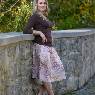 Sukně midi Leave Latté Queen | PachaMama.cz