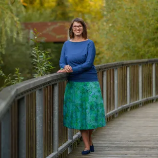 Sukně midi Mint Garden Queen | PachaMama.cz