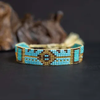 Luxusní náramek z japonských korálků miyuki  | PachaMama.cz