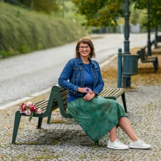 Sukně midi Green Tea | PachaMama.cz