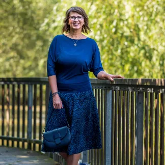 Sukně midi Blue Claire | PachaMama.cz