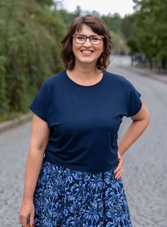 Volné tričko Nicole "Navy" | PachaMama.cz