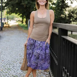 Sukně midi Plum Caroll Queen | PachaMama.cz