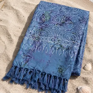Sarong šedomodrý | PachaMama.cz