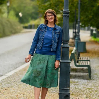 Sukně midi Green Tea | PachaMama.cz