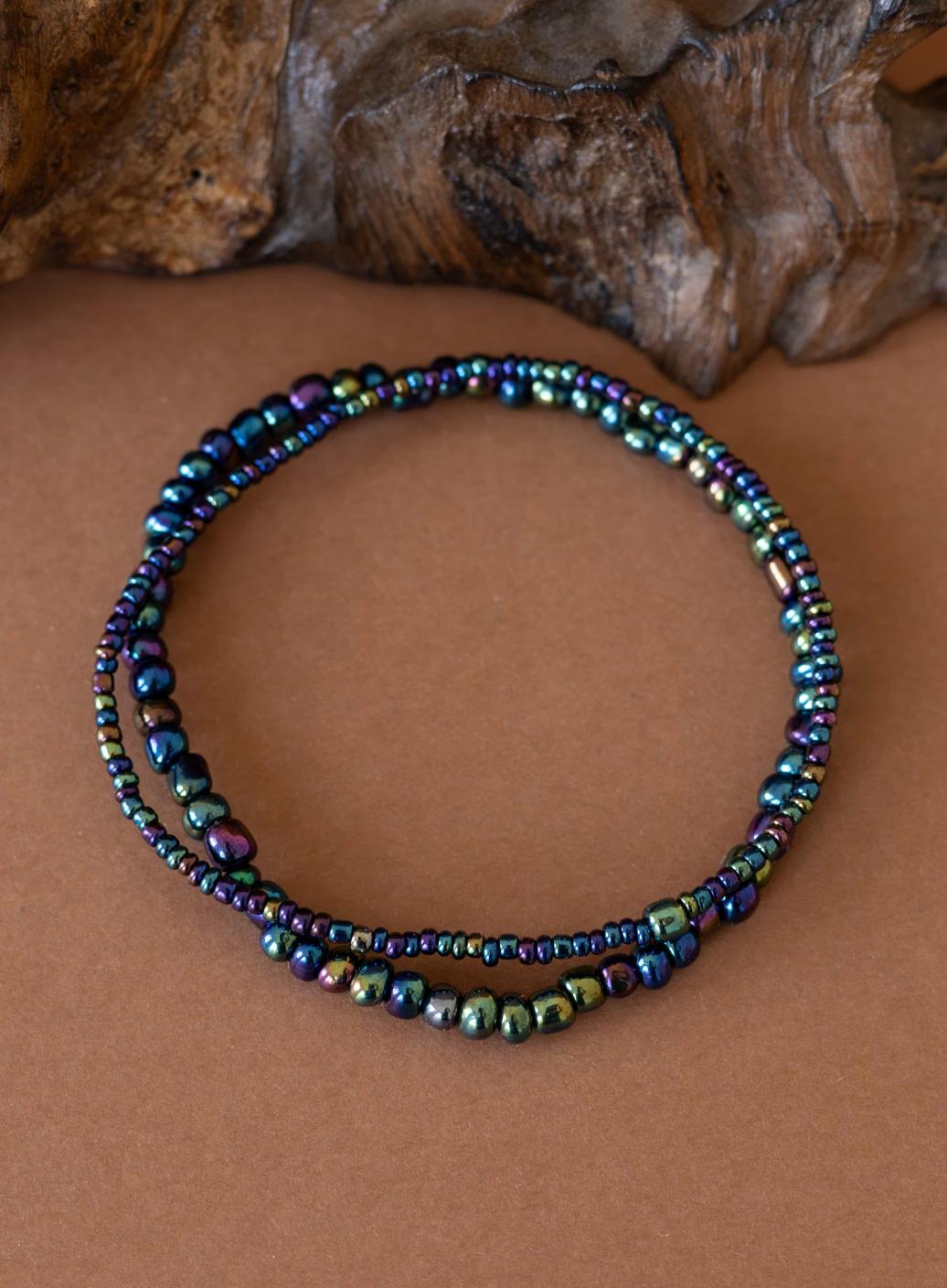 Minimalistický korálkový náramkový set | PachaMama.cz