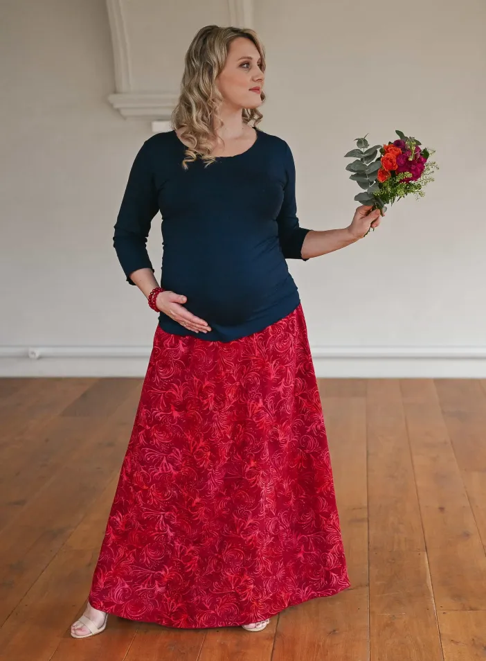 Sukně "Dalia magenta"  | PachaMama.cz