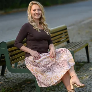 Sukně midi Leave Latté Queen | PachaMama.cz