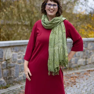 Sarong zelený se spirálami | PachaMama.cz