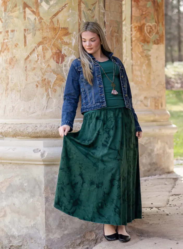 Sukně "Green Velvet"  | PachaMama.cz