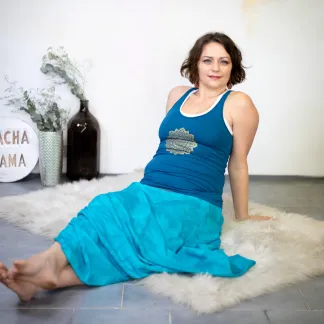 Tílko Bea, barva BLUE SLATE | PachaMama.cz