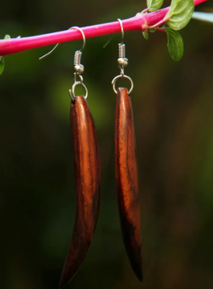 Dřevěné náušnice "Alce" | PachaMama.cz