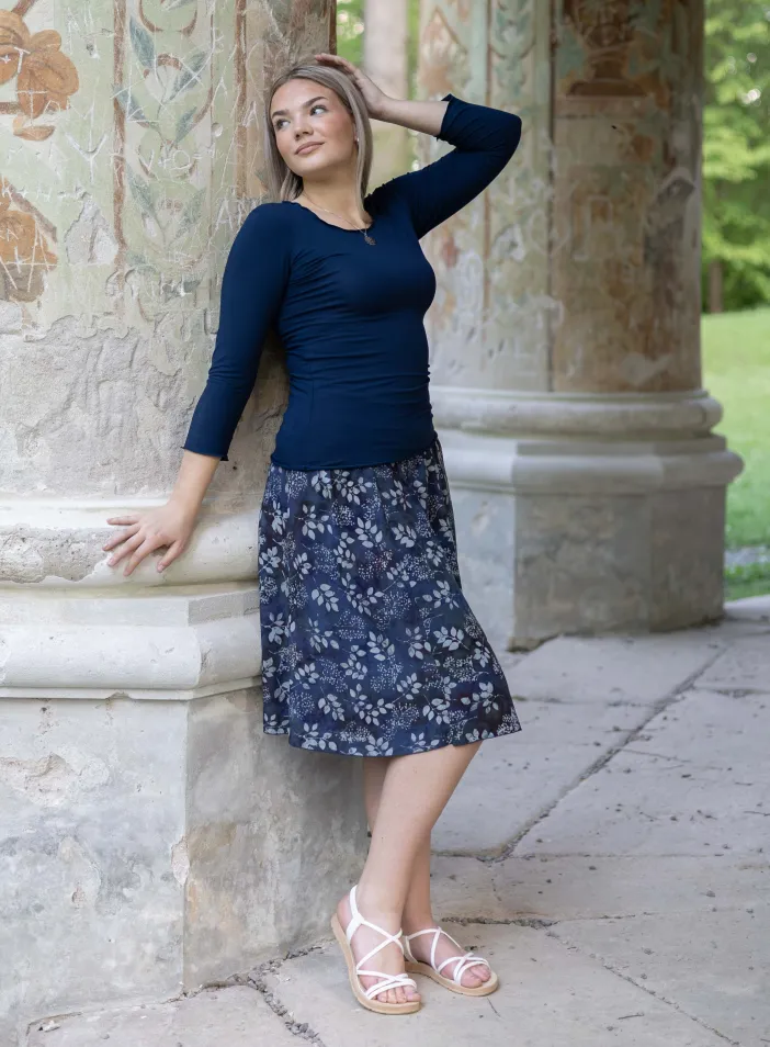 Sukně midi Blue Rosana | PachaMama.cz