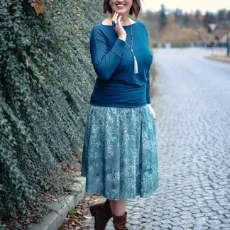 Sukně midi Satin Mist | PachaMama.cz