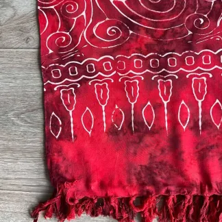 Sarong tmavě červený | PachaMama.cz