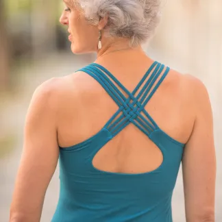 Tílko Lea s všitou braletkou, barva COSMO | PachaMama.cz