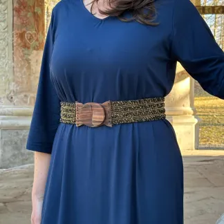 Korálkový opasek s dřevěnou přezkou | PachaMama.cz