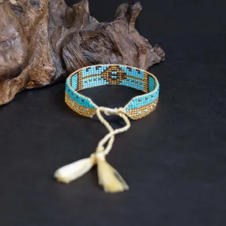 Luxusní náramek z japonských korálků miyuki  | PachaMama.cz