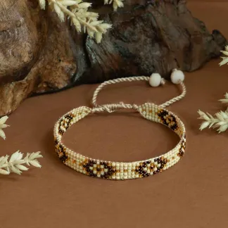 Luxusní náramek z japonských korálků miyuki  | PachaMama.cz