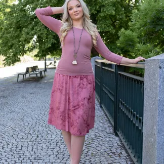 Sukně midi Peony Velvet Queen  | PachaMama.cz