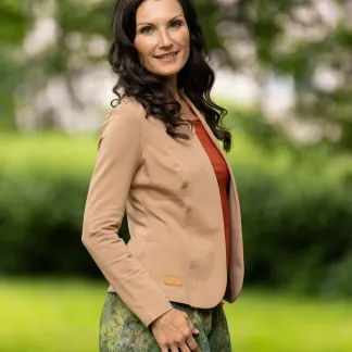Freya – dámské sako, béžová barva | PachaMama.cz