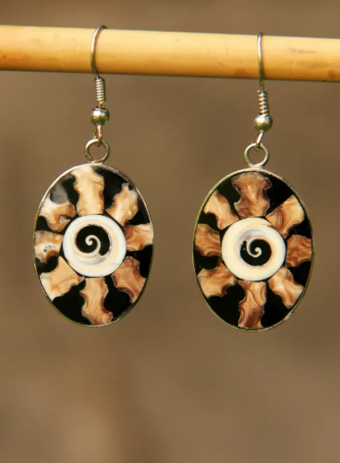 Náušnice z mušloviny | PachaMama.cz