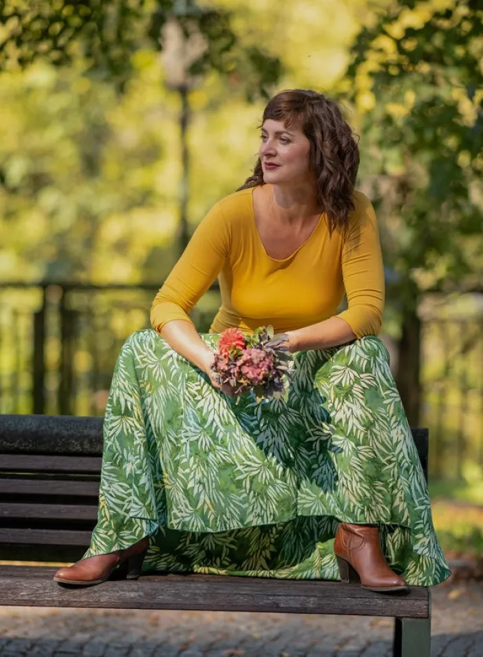 Sukně "Bamboo green" | PachaMama.cz