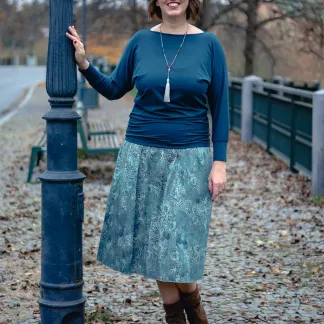 Sukně midi Satin Mist | PachaMama.cz