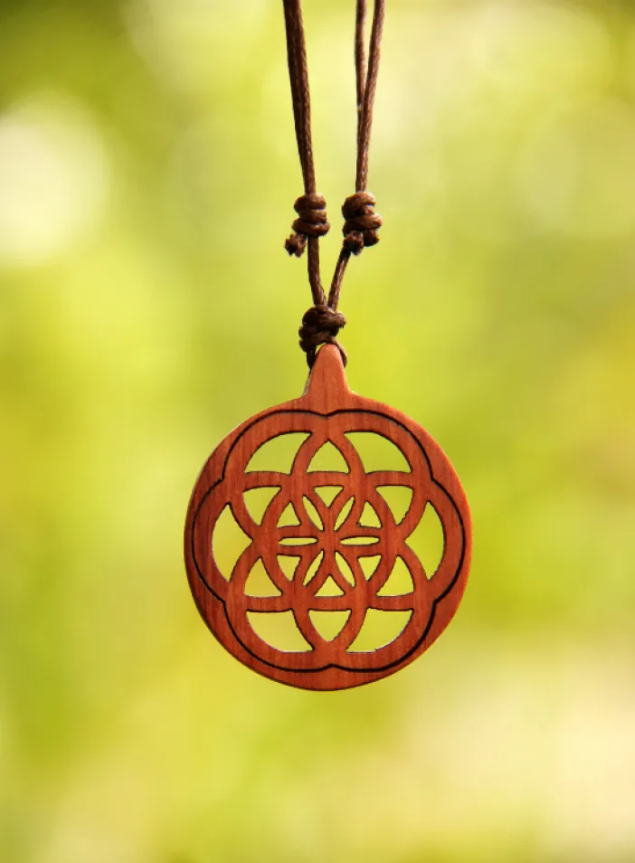 Náhrdelník, mandala "Semeno Života", malá | PachaMama.cz