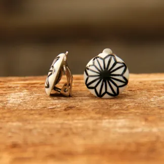 Klipsy s květinou | PachaMama.cz