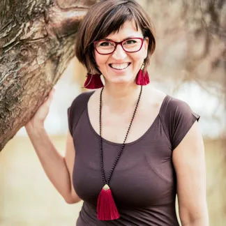 Luxusní set s lávovými korálky, střapcové náušnice a náhrdelník | PachaMama.cz