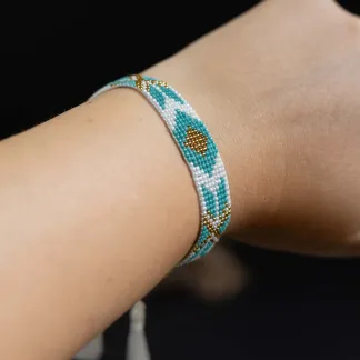 Luxusní náramek z japonských korálků miyuki  | PachaMama.cz