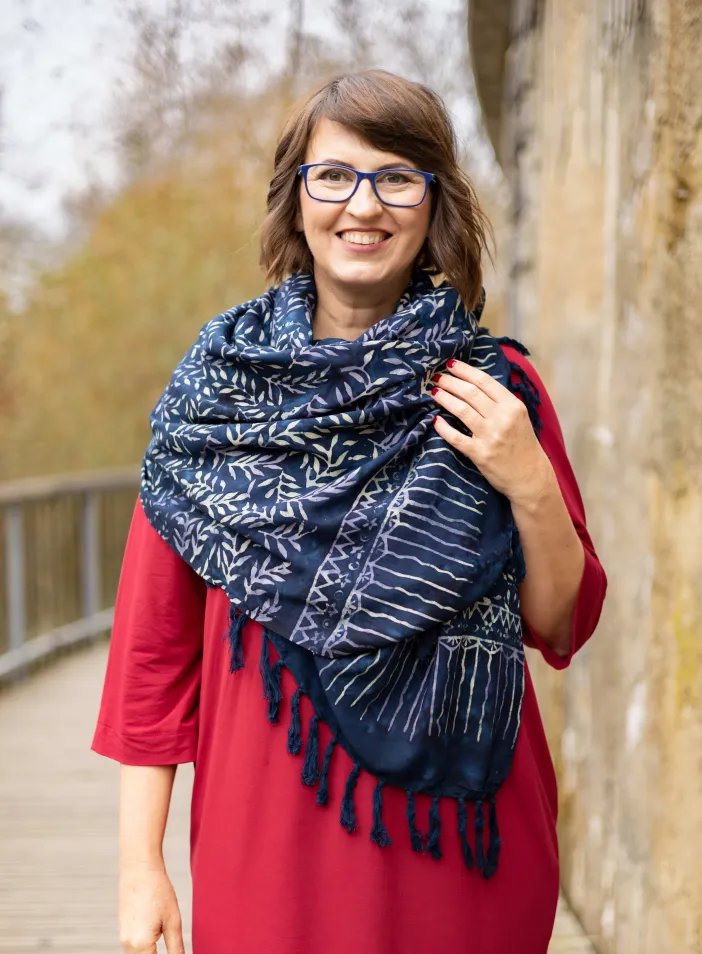 Sarong tmavěmodrý | PachaMama.cz