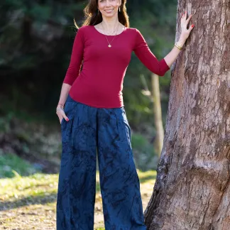 Kalhoty Blue Velvet | PachaMama.cz