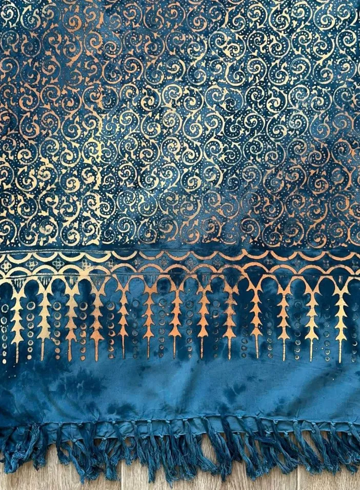 Sarong tmavě modrý | PachaMama.cz