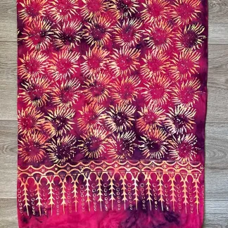 Sarong růžový s květy | PachaMama.cz