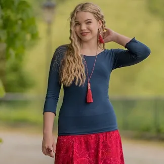 Střapcové náušnice a náhrdelník, červený set | PachaMama.cz