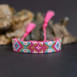 Luxusní náramek z japonských korálků miyuki  | PachaMama.cz