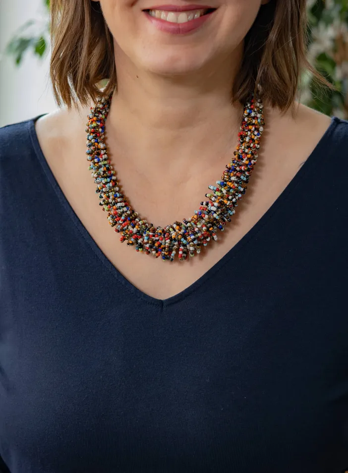 Náhrdelník Diana, korálkový, luxusní, barevný | PachaMama.cz