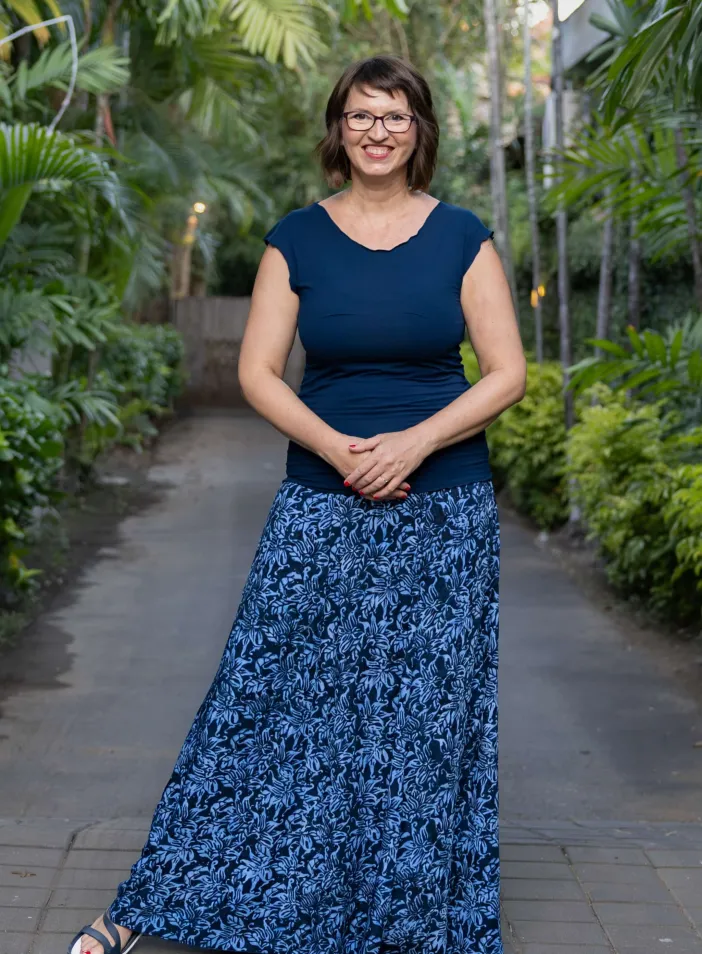 Sukně "Blue Liliana" | PachaMama.cz